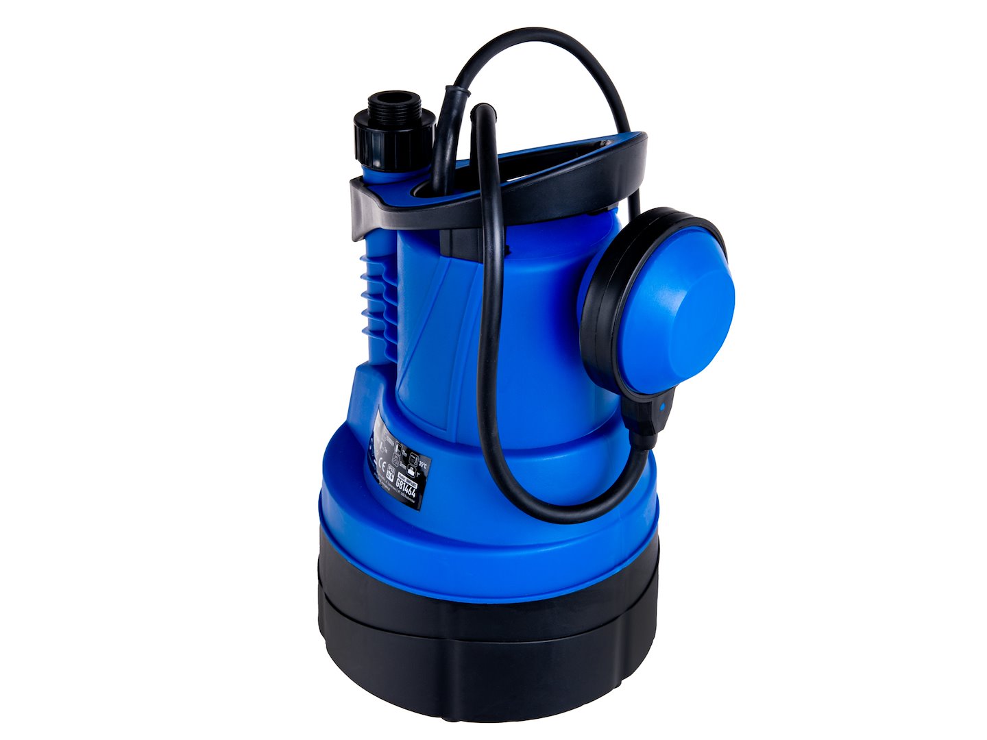 Submersible barrel rainwater pump with float switch, 400 W