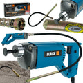 BLACK 850W concrete vibrator with 2 m poker