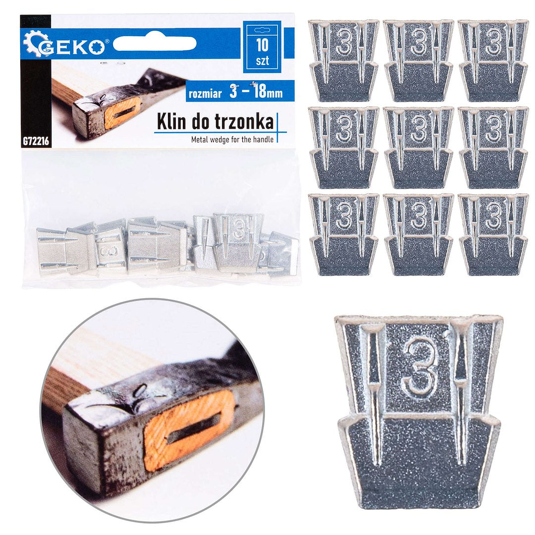 Wedge for handle, size 3, pack of 10 pcs.