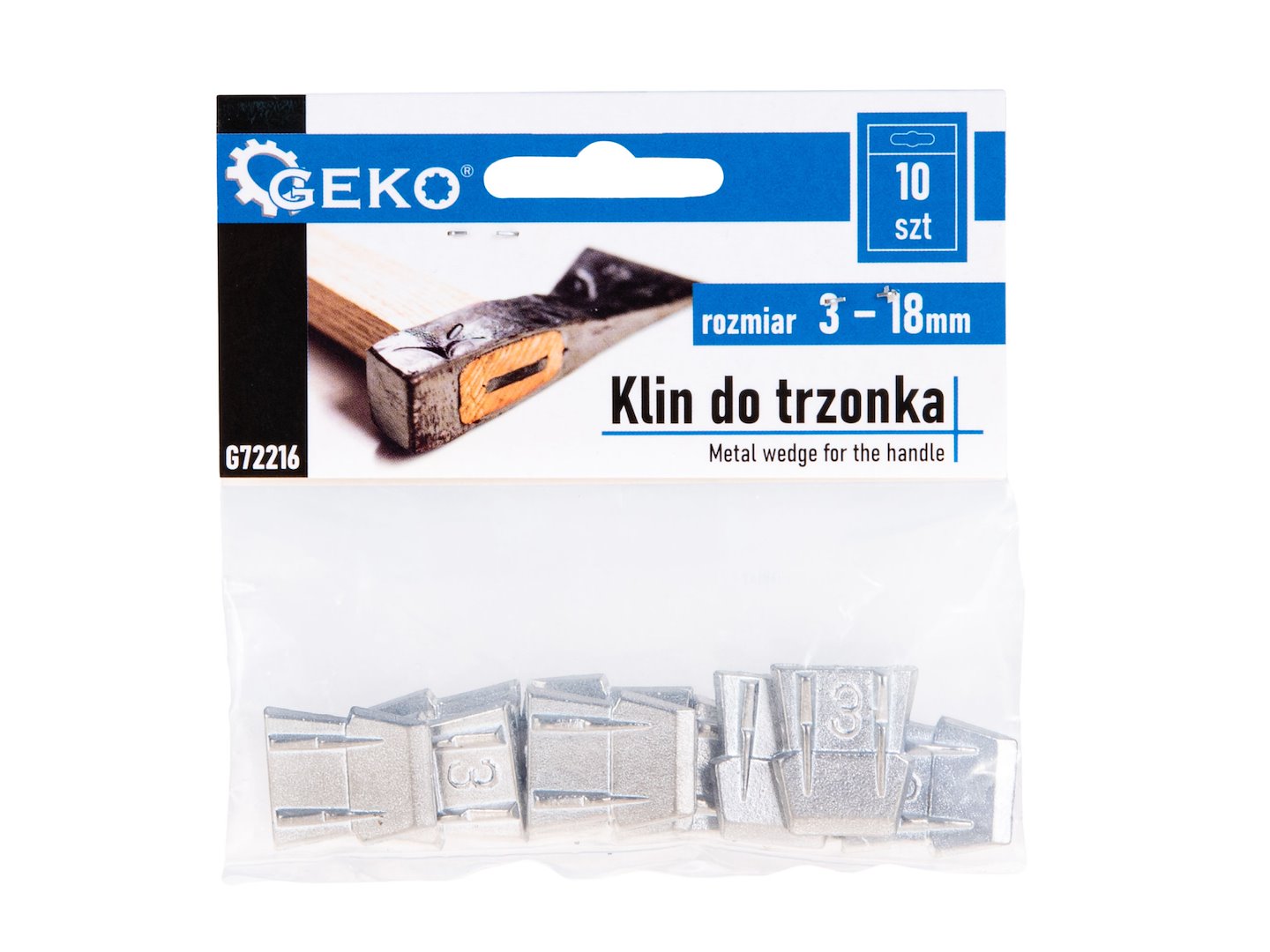 Wedge for handle, size 3, pack of 10 pcs.