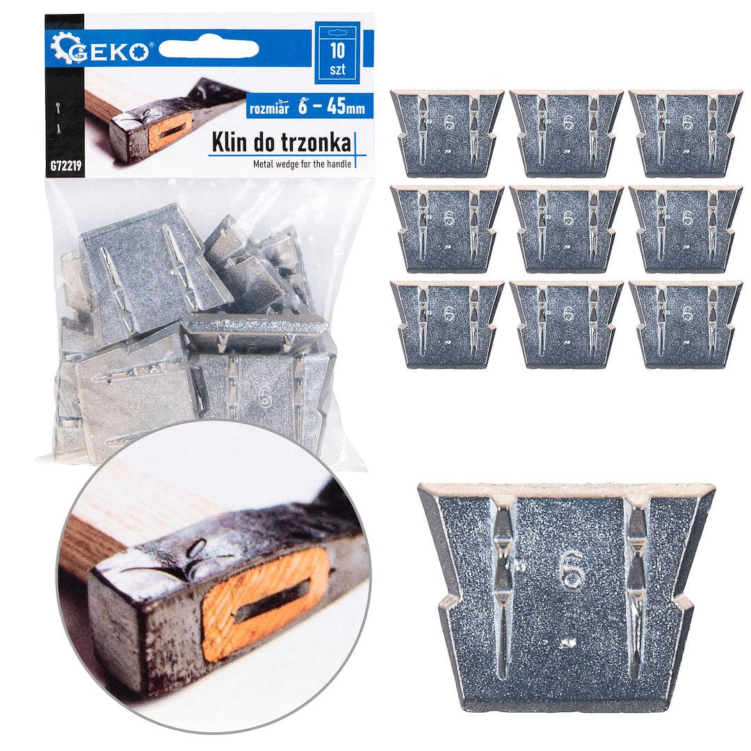 Wedge for handle, size 6, pack of 10 pcs.