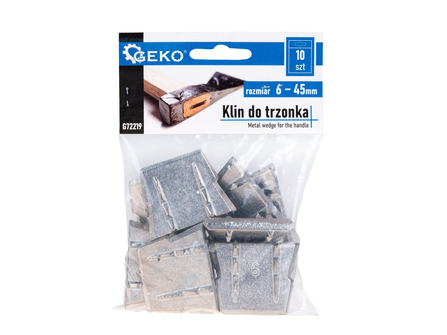 Wedge for handle, size 6, pack of 10 pcs.