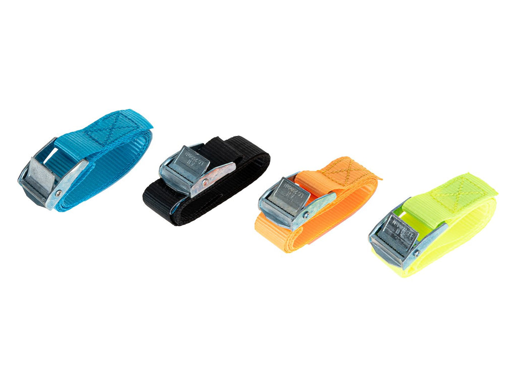 Cam buckle tie-down 25 mm x 1 m 500 kg – Pack of 16