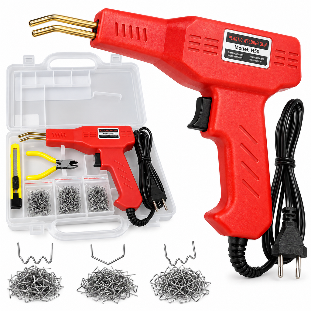 H50 Plastic Welding Gun 150W 220V – Hot Stapler Bumper Plastic Repair Kit