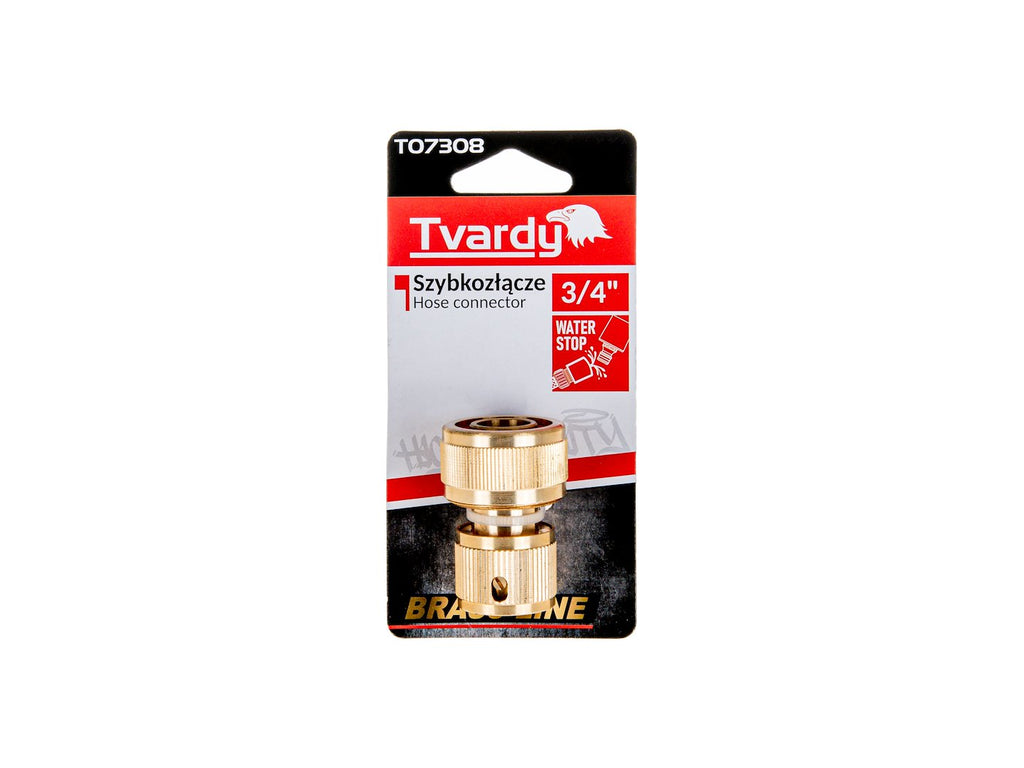 3/4" Waterstop Hose Connector, BRASS-LINE Series