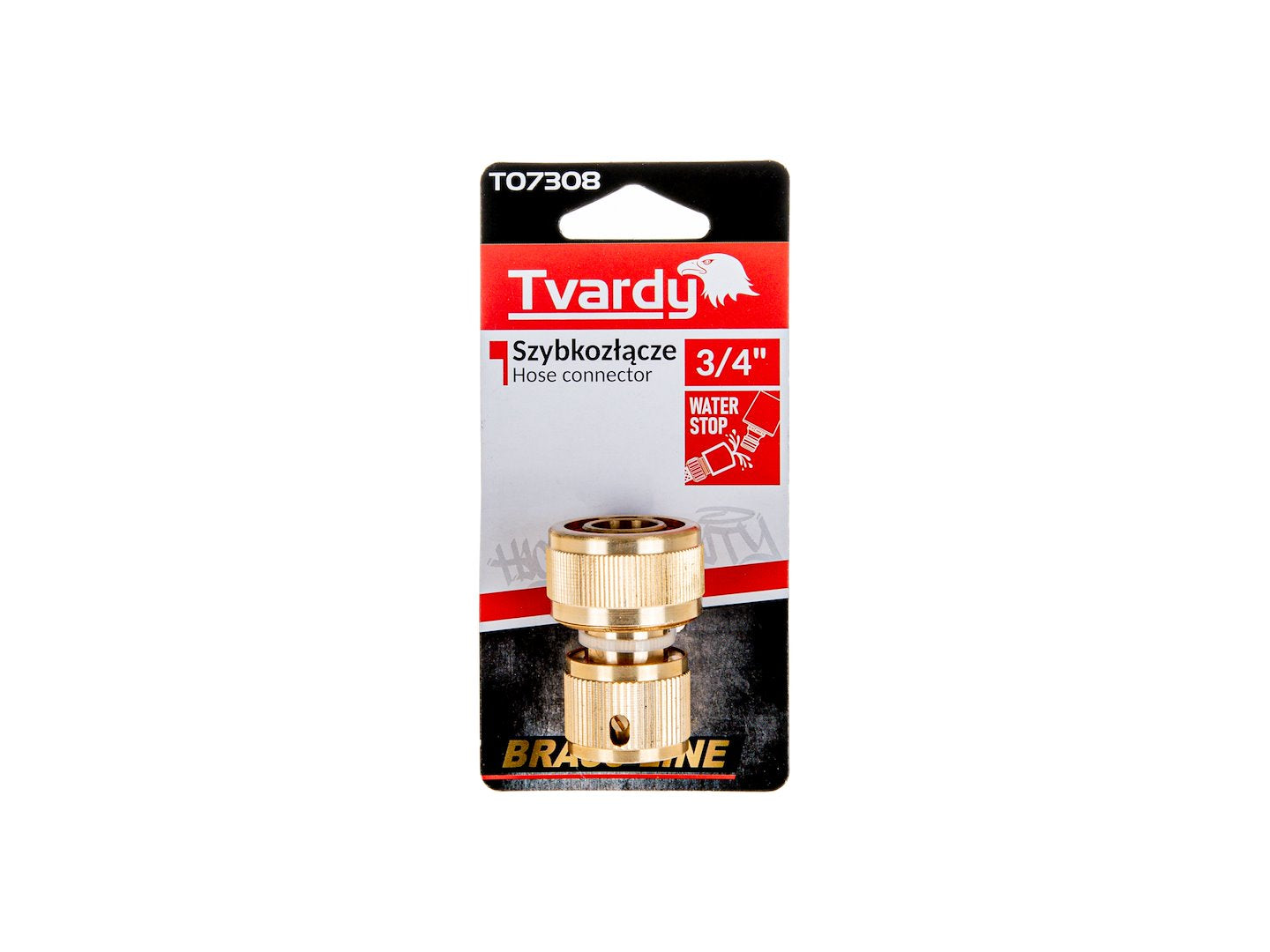 3/4" Waterstop Hose Connector, BRASS-LINE Series