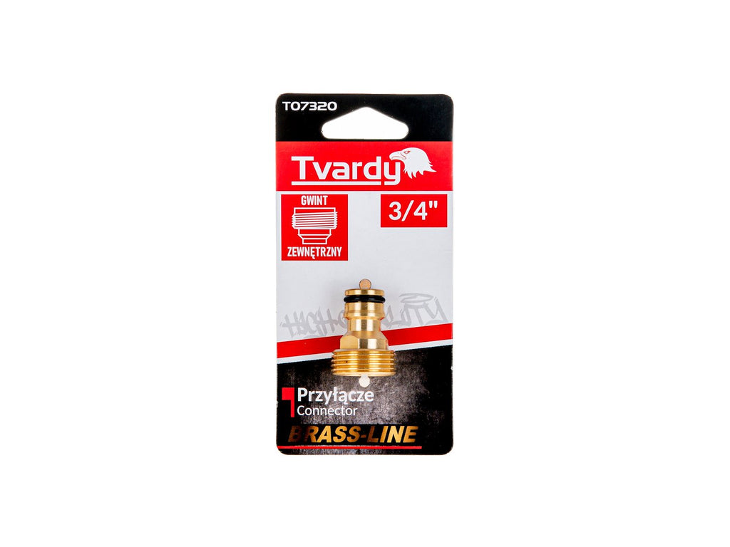 3/4" connector with a male thread — BRASS-LINE series