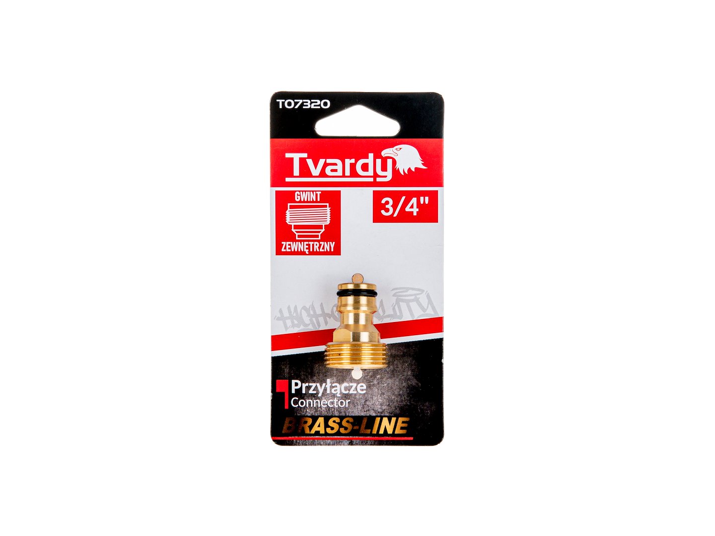 3/4" connector with a male thread — BRASS-LINE series