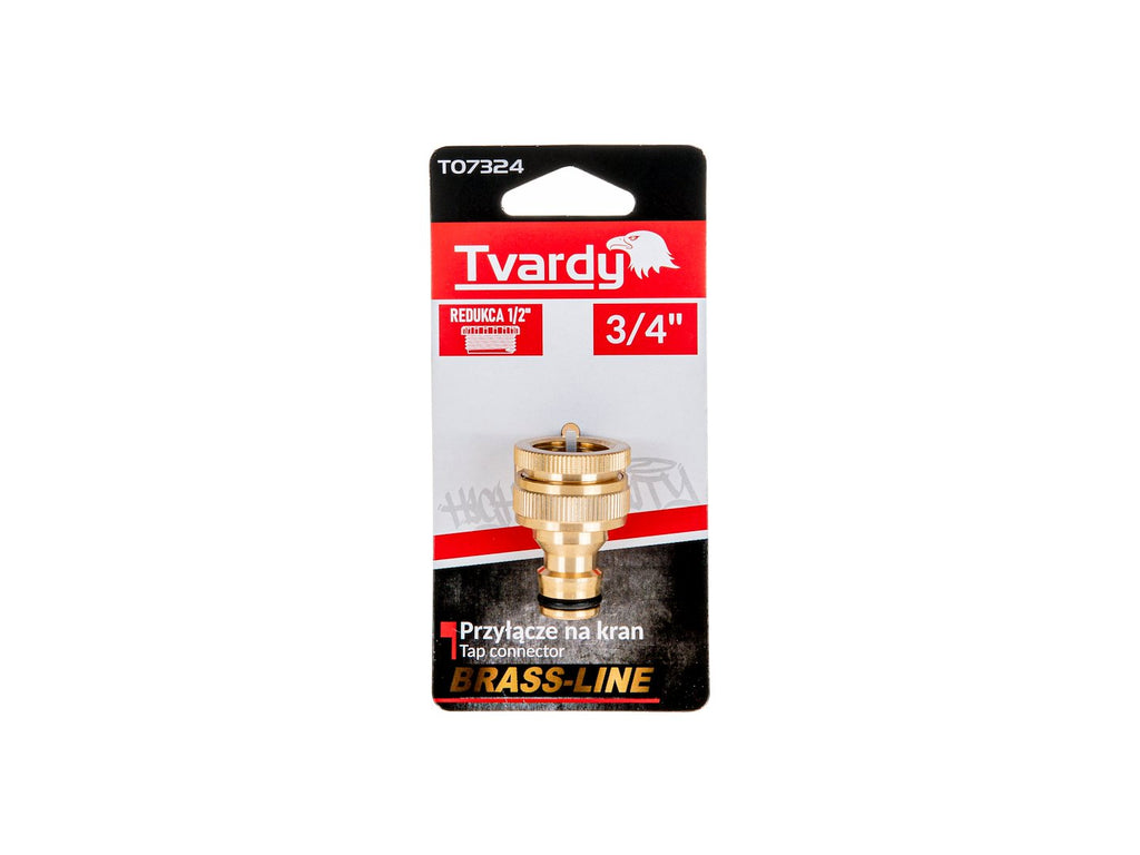 3/4" Tap Connector with 1/2" Reducer — BRASS-LINE Series