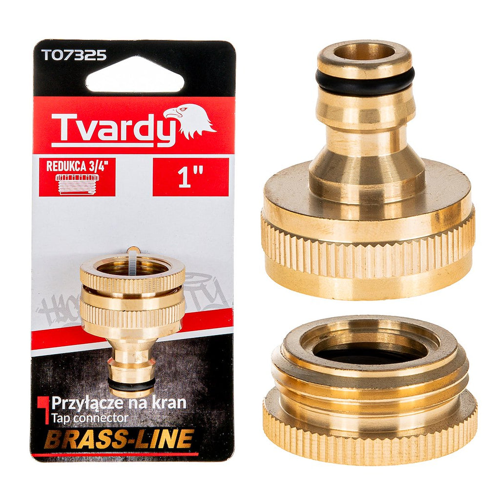 1" Tap Connector with 3/4" Reducer — BRASS-LINE Series