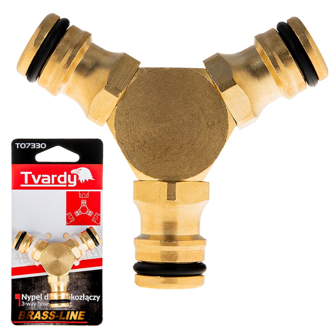 3-way Hose Coupling — BRASS-LINE Series