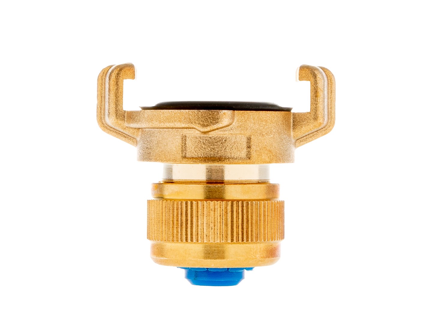 Brass connector compatible with GEKA connector – for 1/2" hose