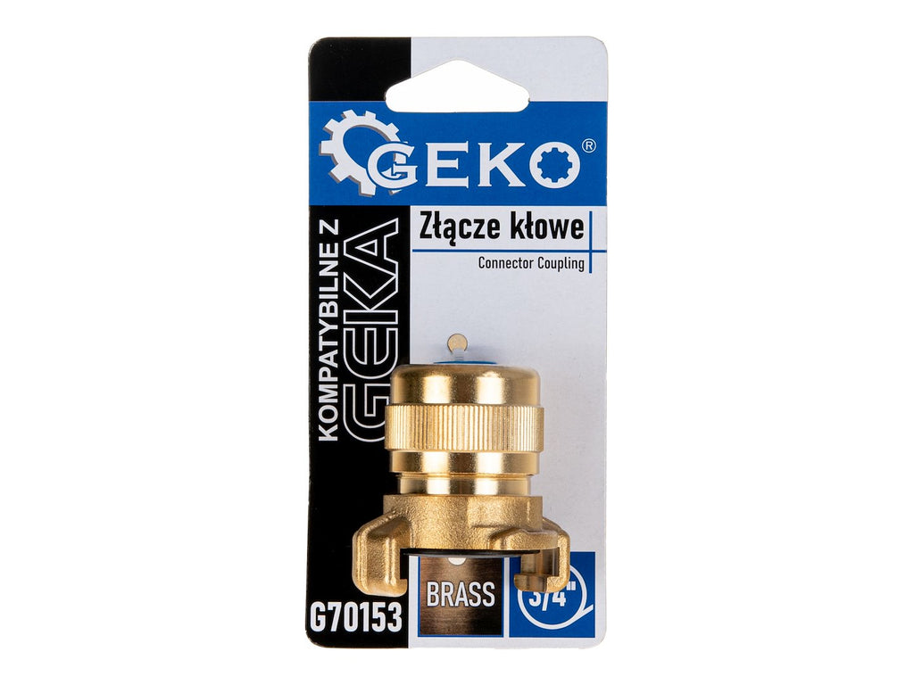 Brass connector compatible with GEKA – for 3/4" hose