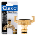 Brass quick connector compatible with GEKA connector