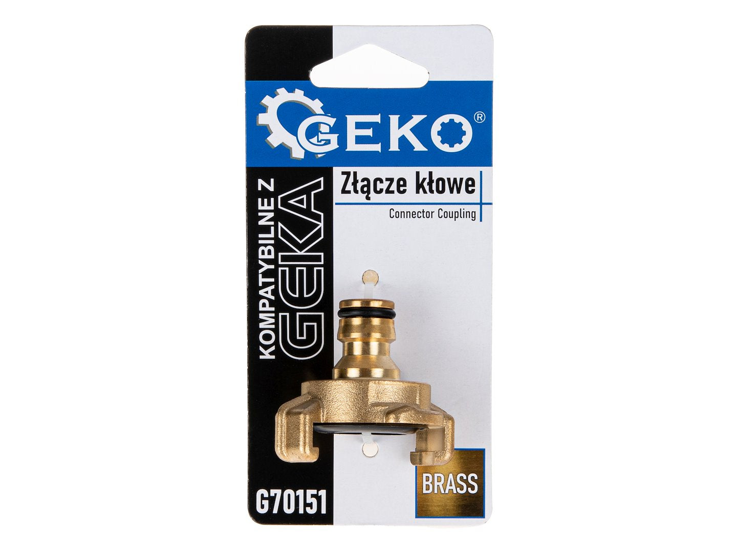 Brass quick connector compatible with GEKA connector