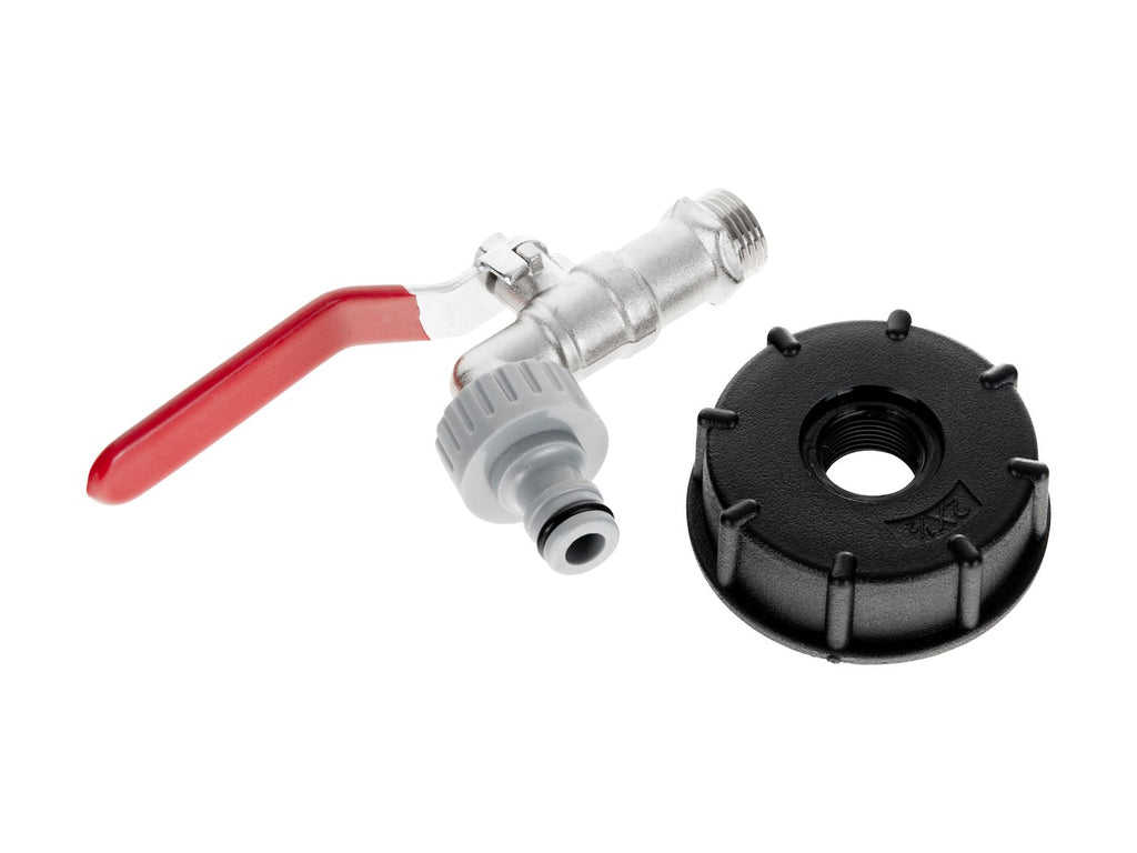 IBC set - S60x6 adaptor + 1/2'' tap with 3/4'' external thread + hose coupling