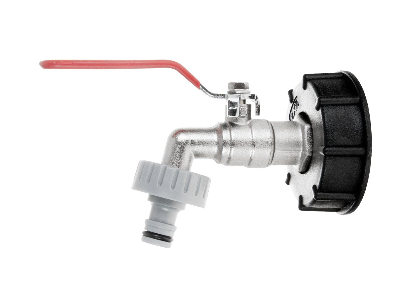 IBC set - S60x6 adaptor + 3/4'' tap with 1'' external thread + hose coupling