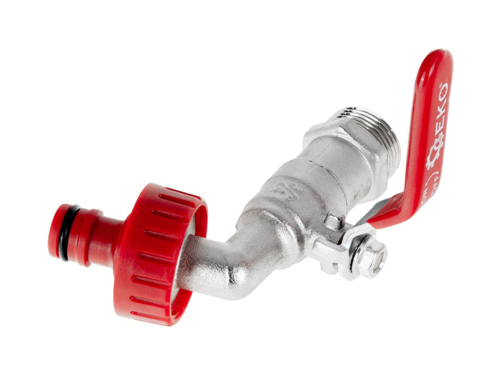 IBC set – 3/4'' tap with 1'' external thread + hose coupling
