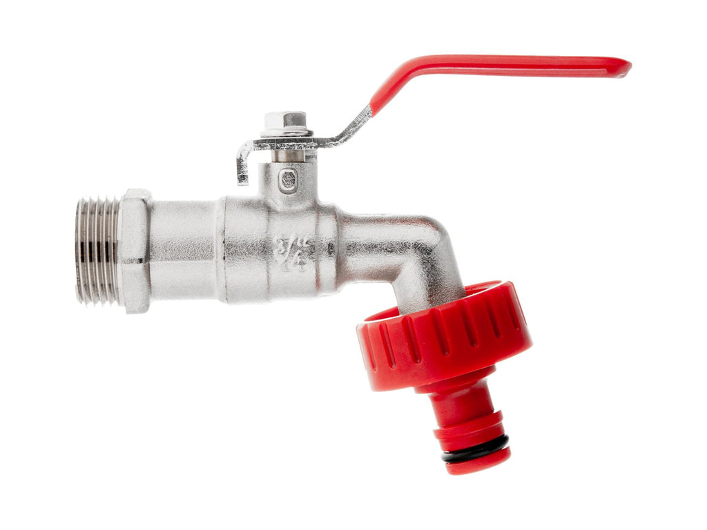IBC set – 3/4'' tap with 1'' external thread + hose coupling
