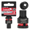 Impact socket 1/2" 6PT 8mm CR-MO
