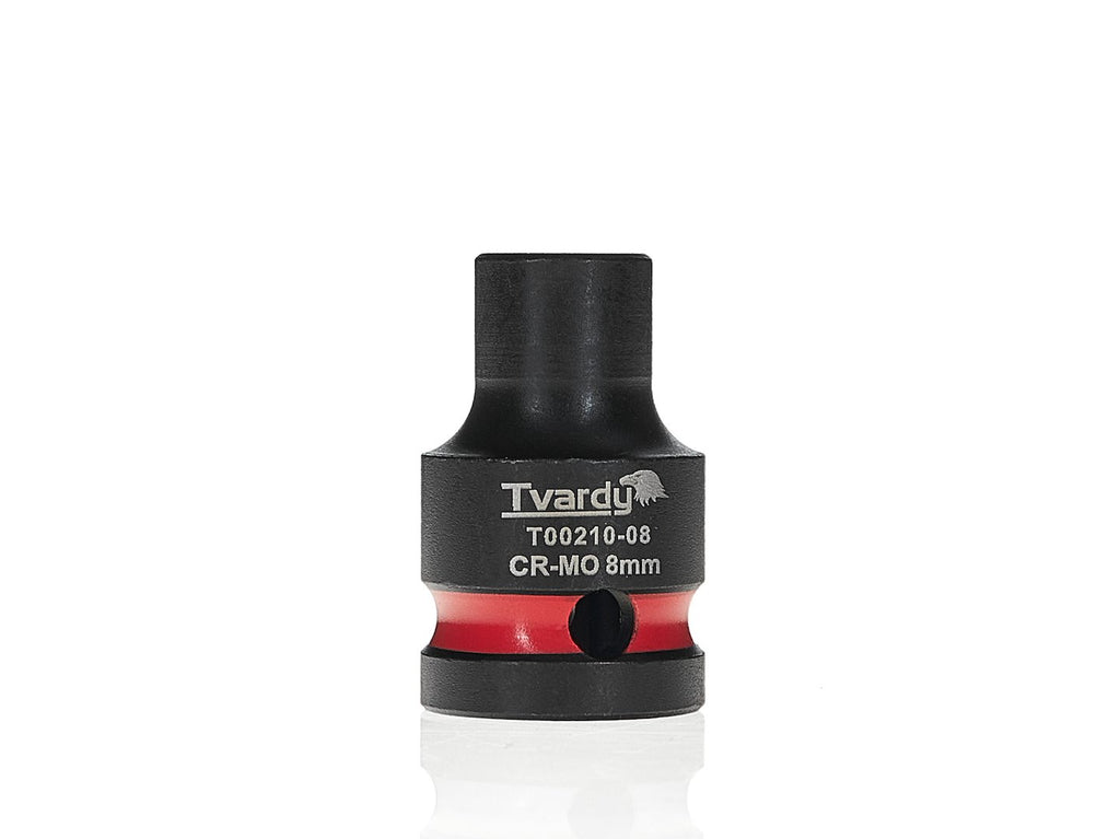 Impact socket 1/2" 6PT 8mm CR-MO