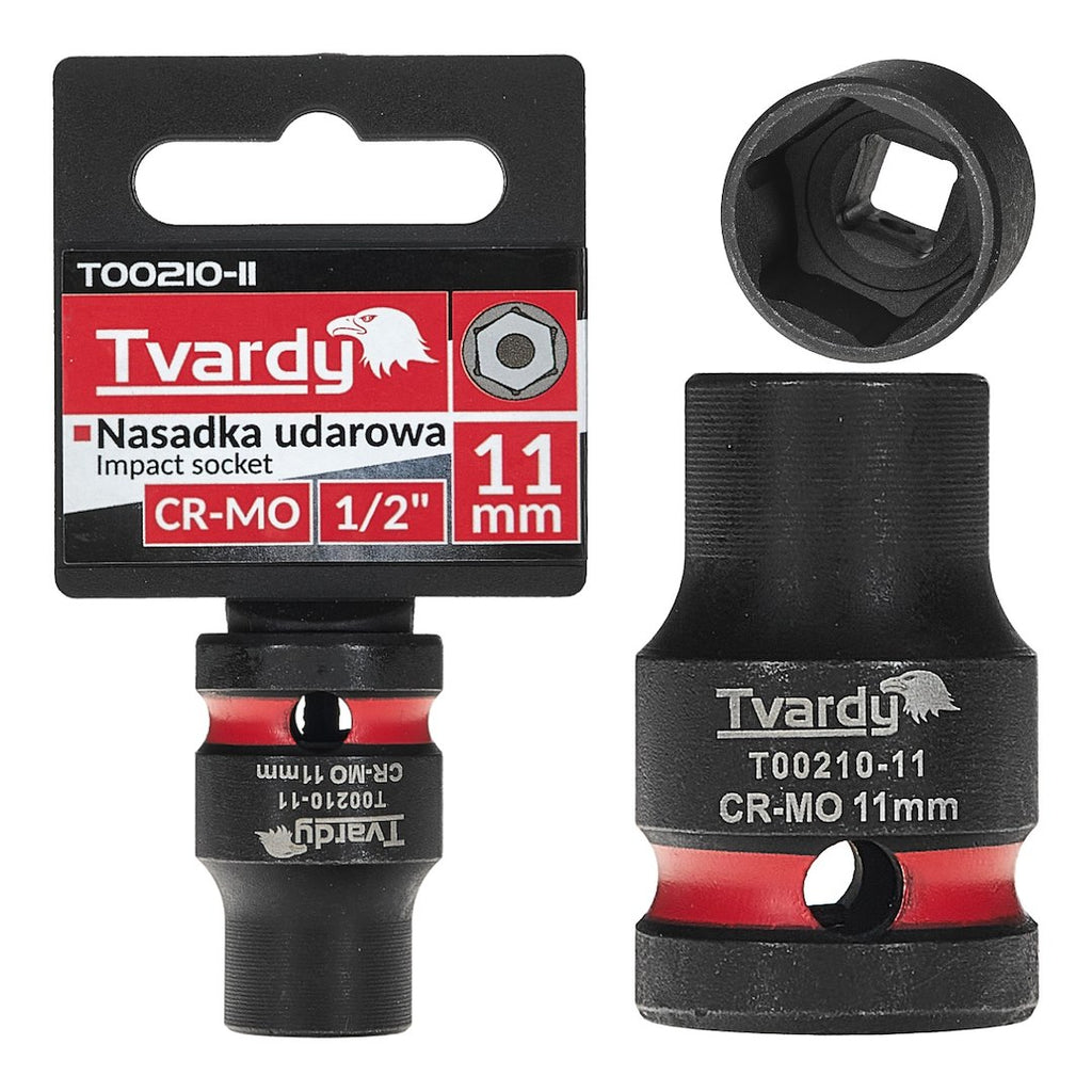 Impact Socket 1/2" 6PT 11 mm CR-MO