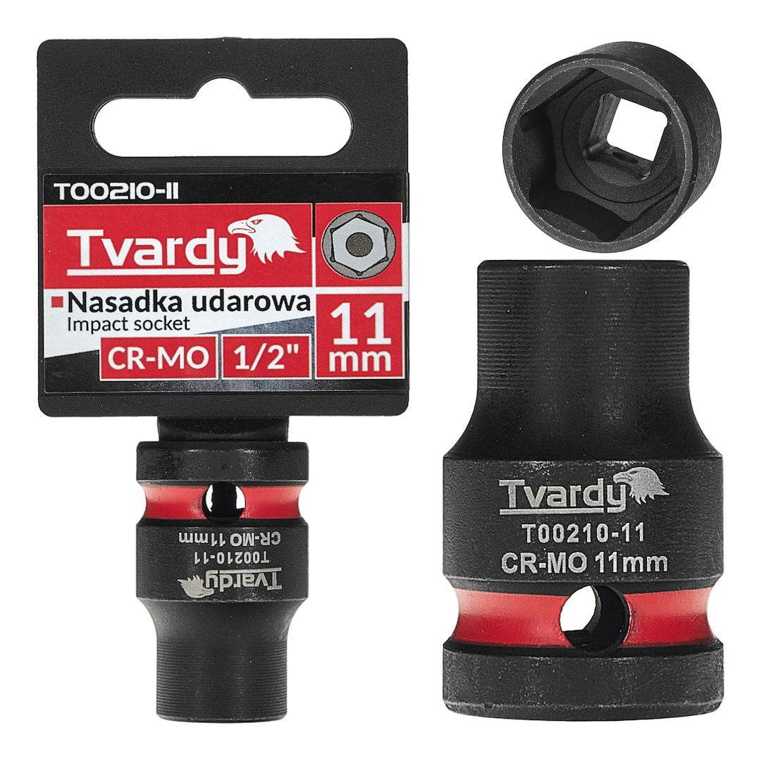 Impact Socket 1/2" 6PT 11 mm CR-MO