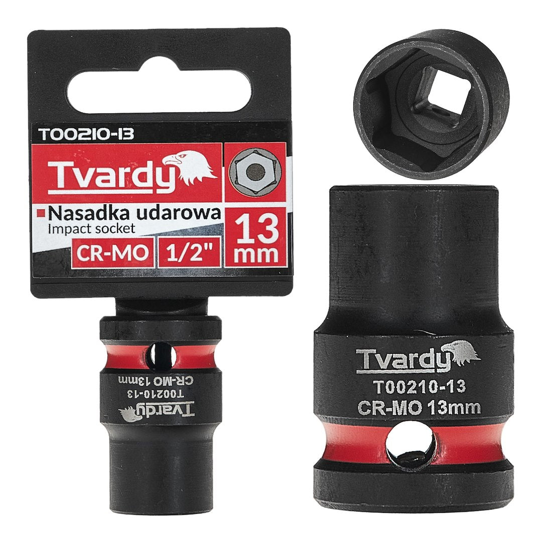 Impact socket 1/2" 6PT 13mm CR-MO