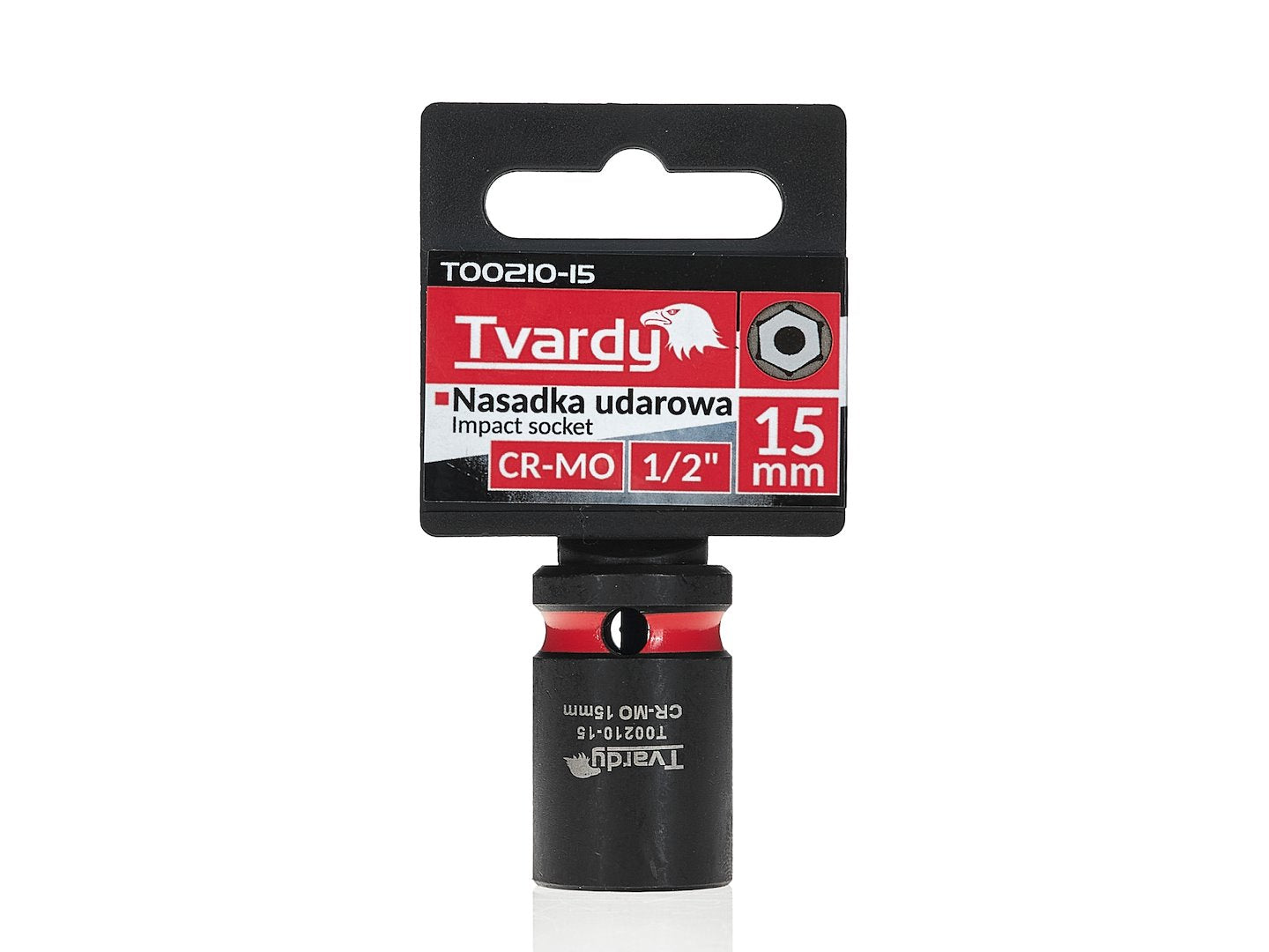 Impact socket 1/2" 6 PT 15 mm CR-MO