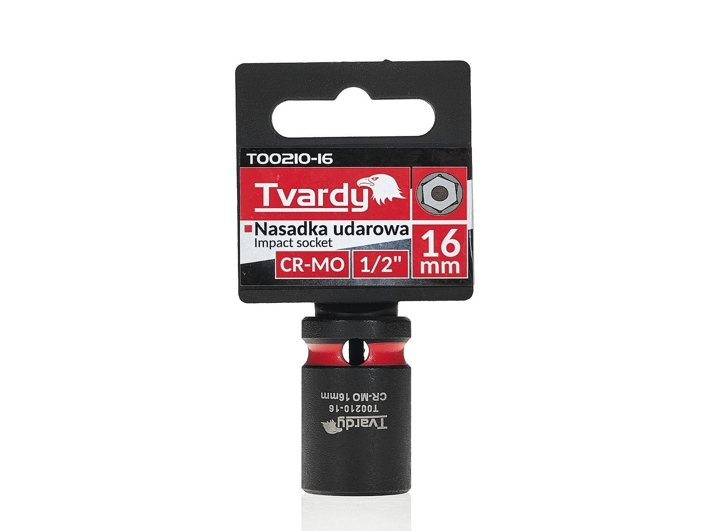 Impact socket 1/2" 6PT 16 mm CR-MO