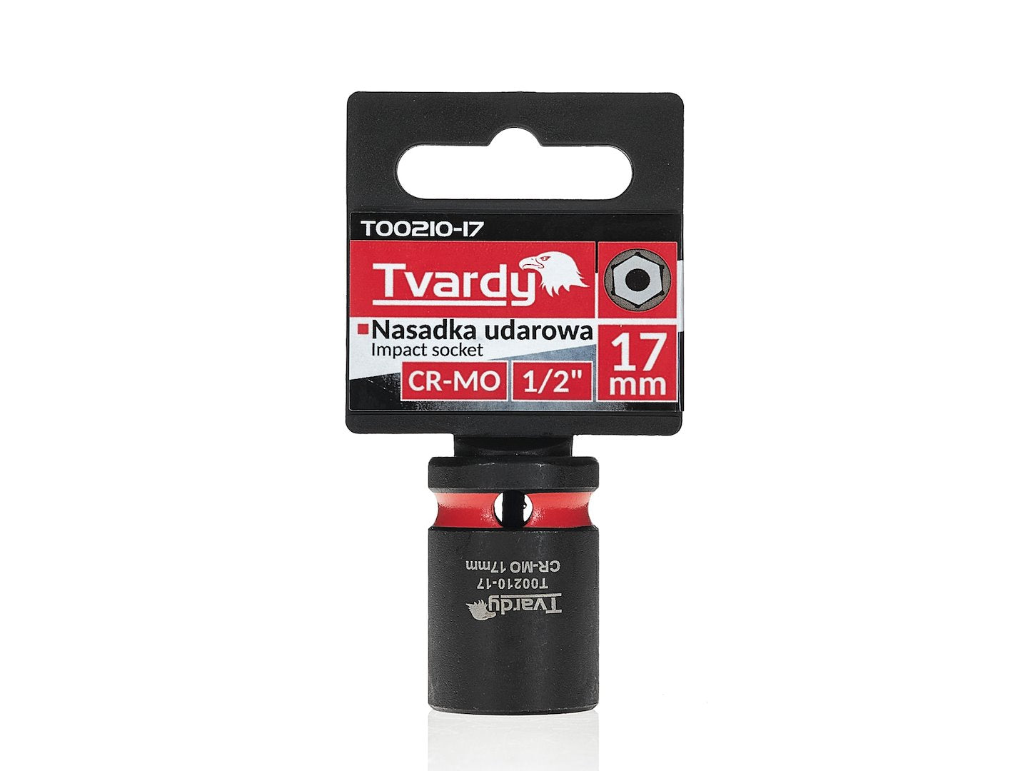 Impact socket 1/2" 6PT 17 mm CR-MO