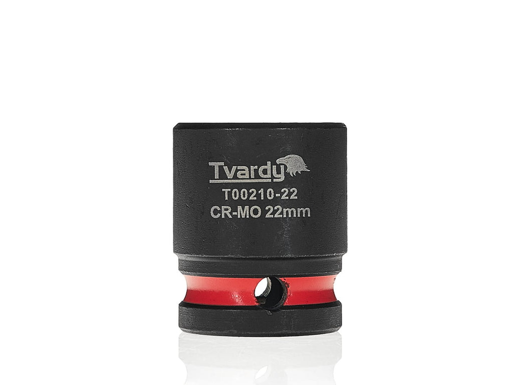 Impact socket 1/2" 6PT 22mm CR-MO