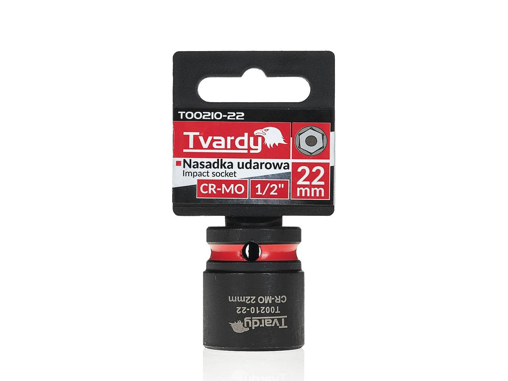 Impact socket 1/2" 6PT 22mm CR-MO