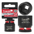 Impact socket 1/2" 6PT 24 mm CR-MO
