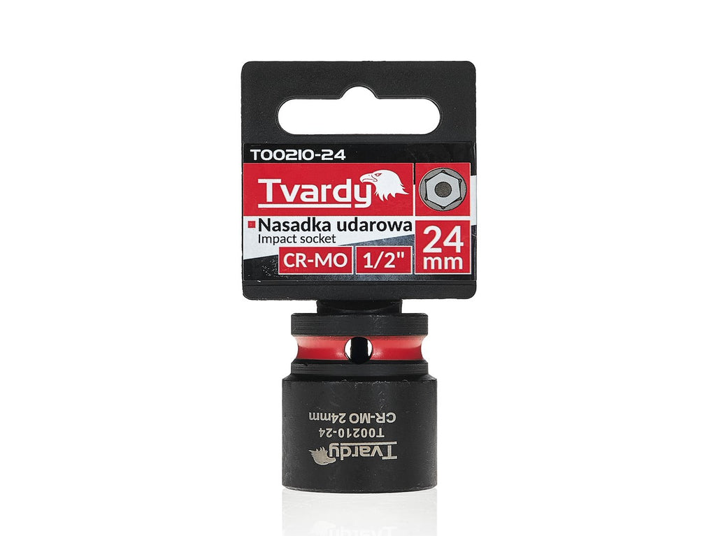 Impact socket 1/2" 6PT 24 mm CR-MO