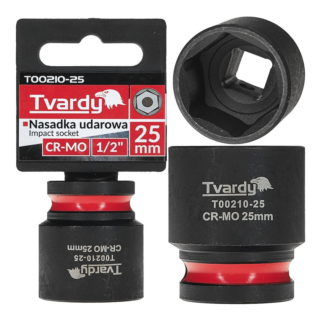Impact Socket 1/2" 6PT 25 mm CR-MO