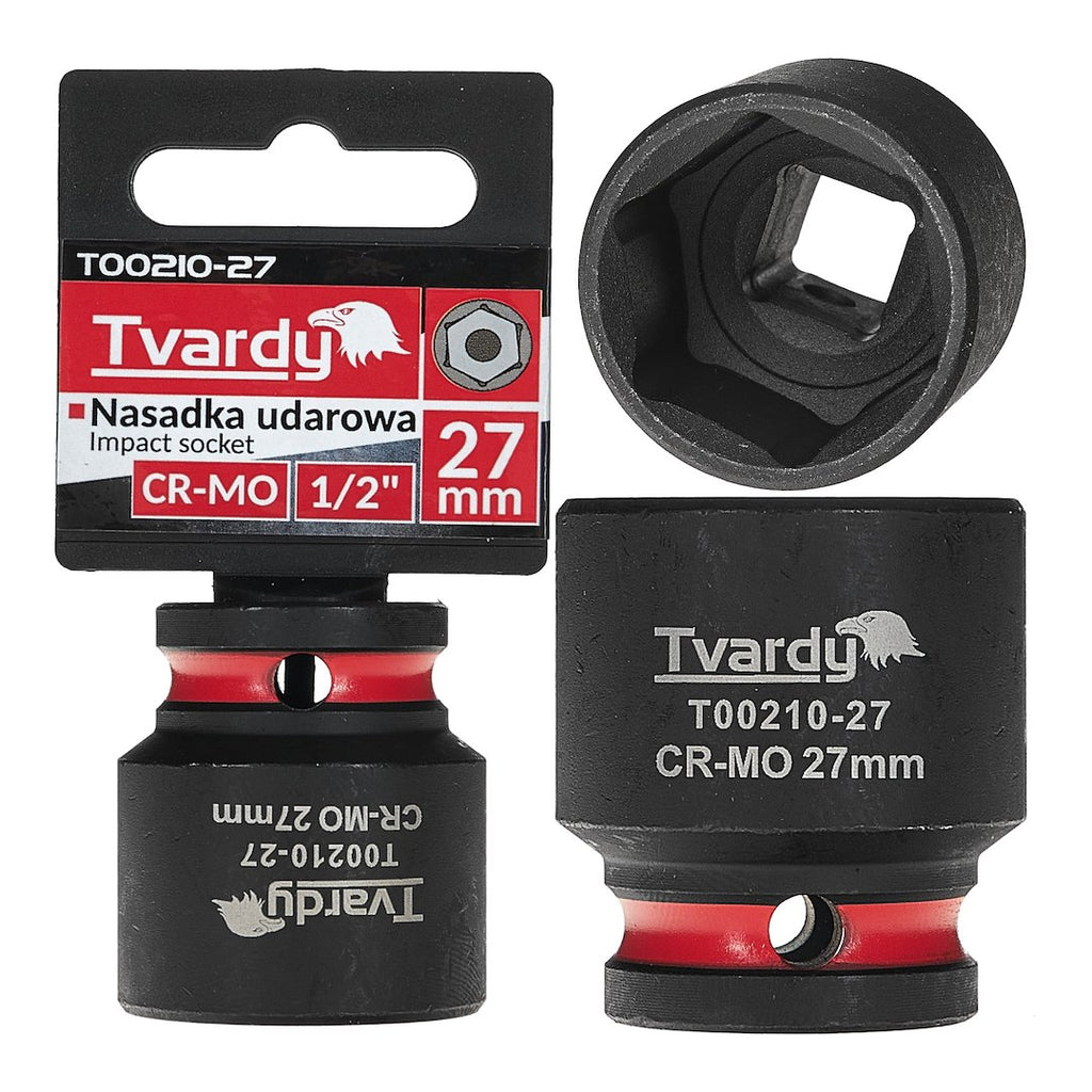 Impact Socket 1/2" 6PT 27 mm CR-MO