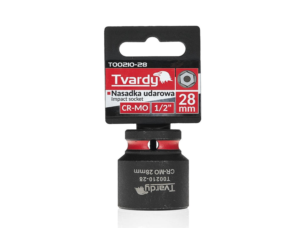 Impact socket 1/2" 6PT 28 mm CR-MO