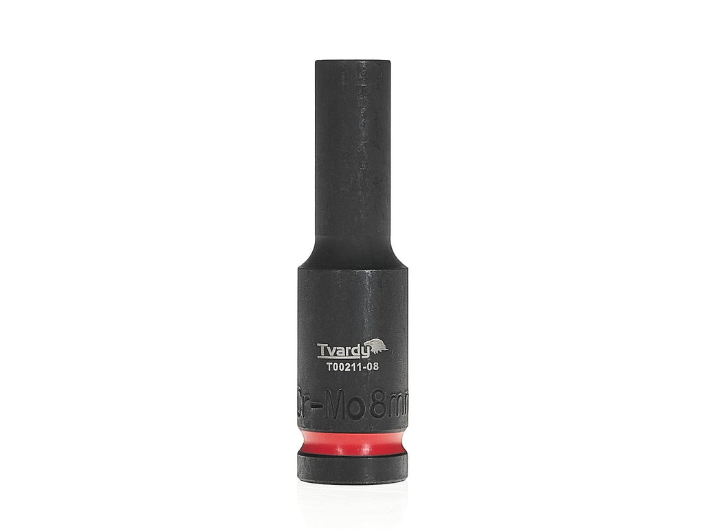 Deep impact socket 1/2" 6PT 8 mm CR-MO