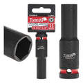 Deep impact socket 1/2" 6PT 11 mm CR-MO