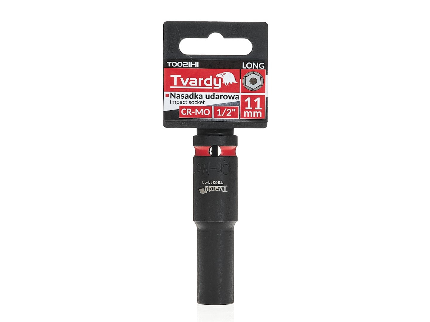 Deep impact socket 1/2" 6PT 11 mm CR-MO