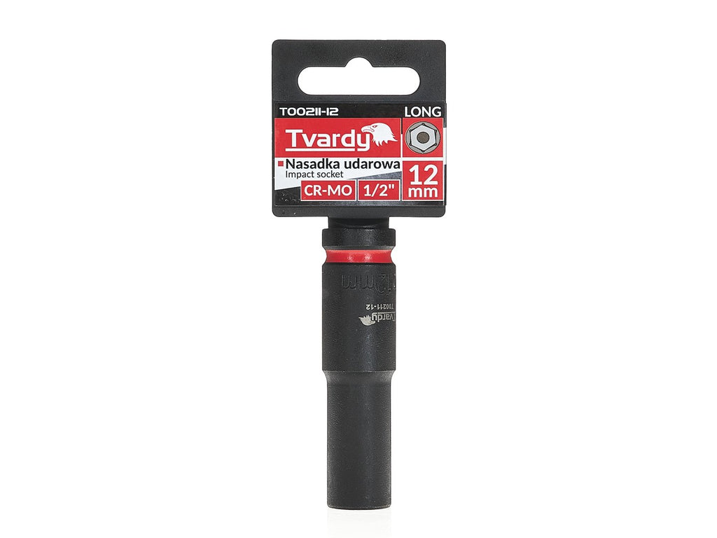 Deep impact socket 1/2" 6PT 12 mm CR-MO