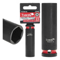 Deep impact socket 1/2" 6PT 15 mm CR-MO