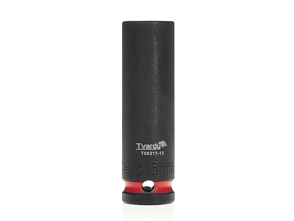 Deep impact socket 1/2" 6PT 15 mm CR-MO