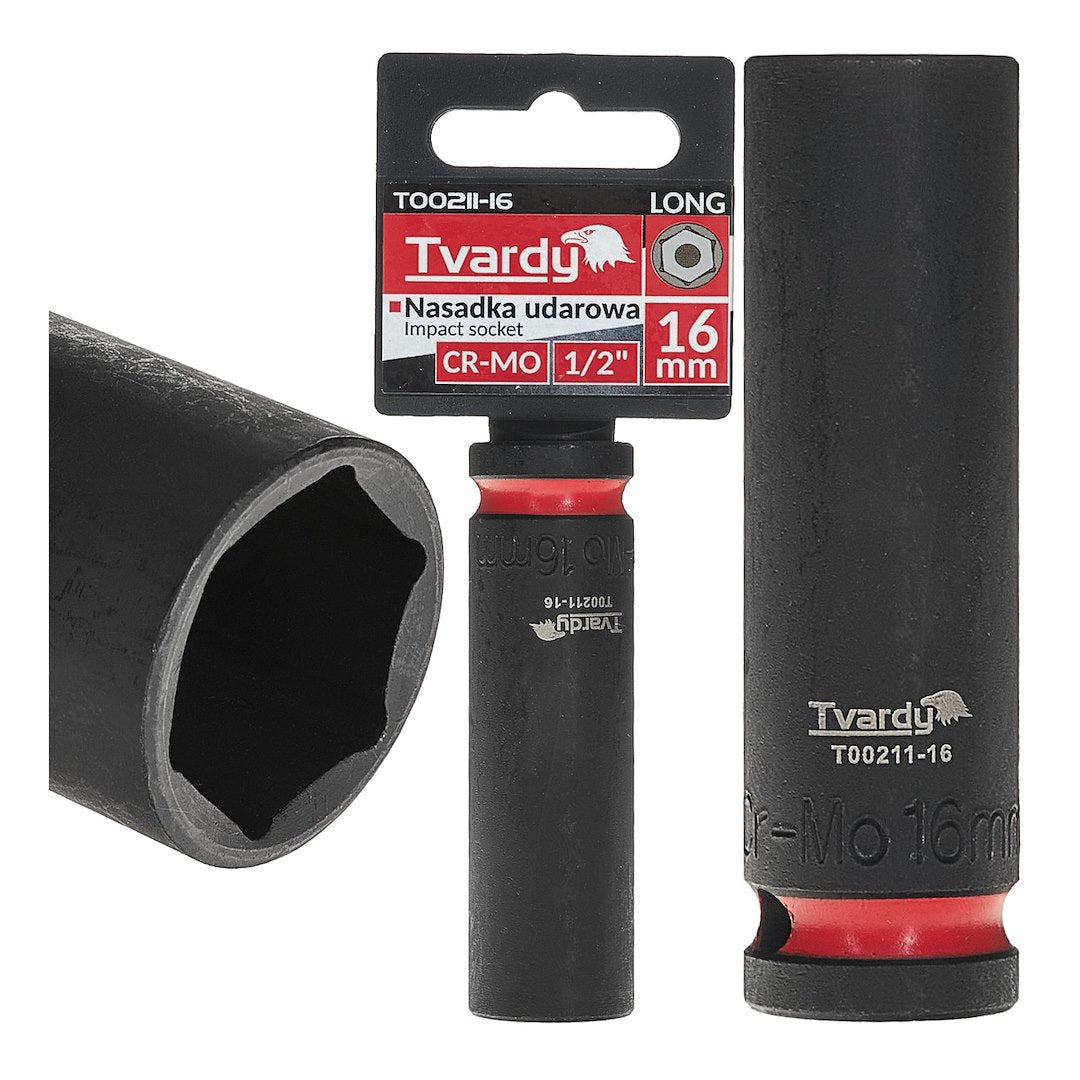 Deep Impact Socket 1/2" 6PT 16 mm CR-MO