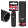 Deep impact socket 1/2" 6PT 17 mm CR-MO
