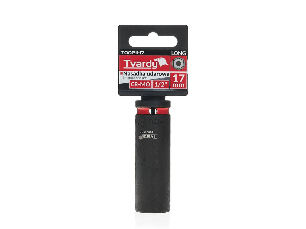 Deep impact socket 1/2" 6PT 17 mm CR-MO