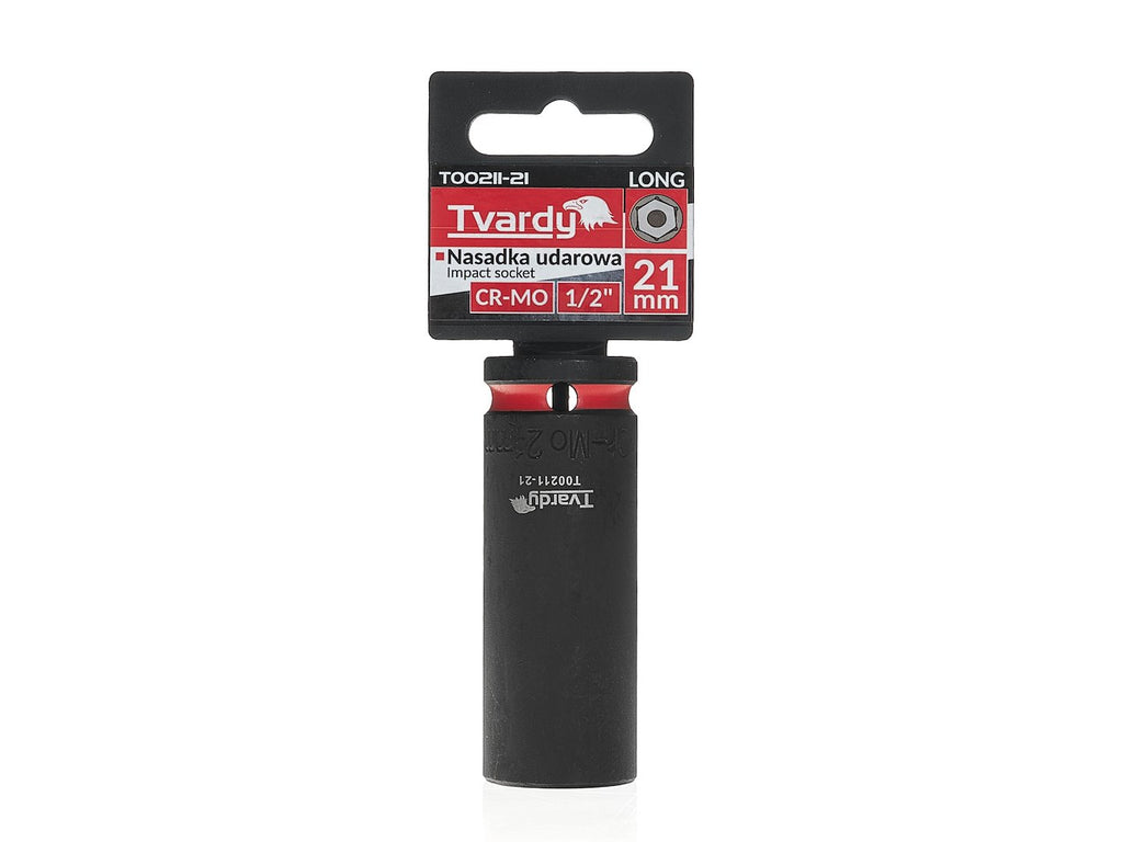 Deep impact socket 1/2" 6 PT 21 mm CR-MO
