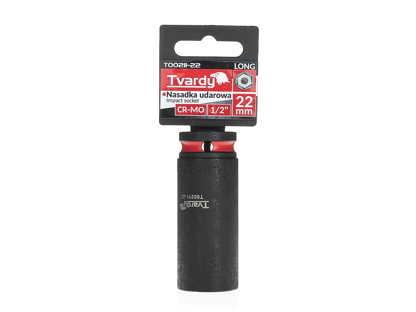 Deep impact socket 1/2" 6PT 22mm CR-MO