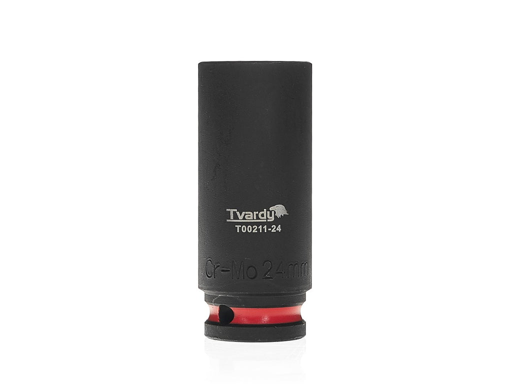 Deep impact socket 1/2" 6PT 24 mm CR-MO